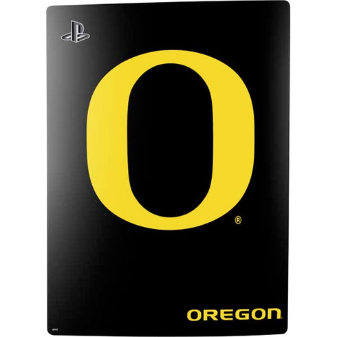 University of Oregon Ducks Black Gradient PS5 Console Skin